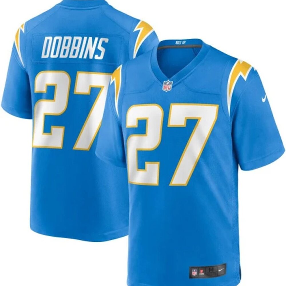 Mens Kids Youths  JK Dobbins Powder Blue Stitched Jersey